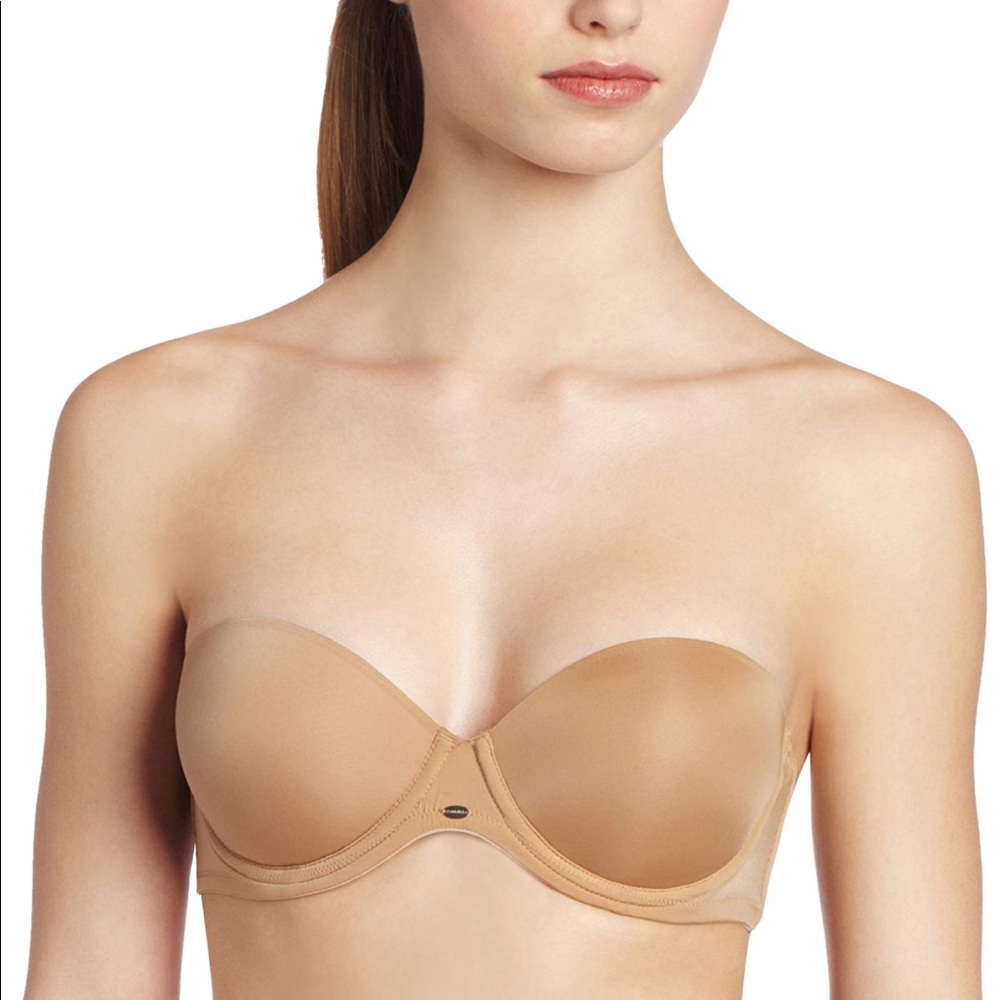 NWT Calvin Klein Naked Glamour Strapless Bra 36A